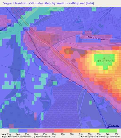 Sogra,Russia Elevation Map