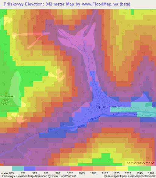 Priiskovyy,Russia Elevation Map
