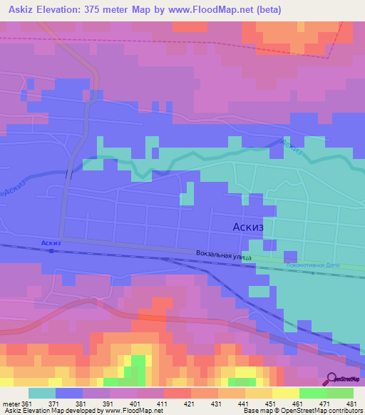 Askiz,Russia Elevation Map