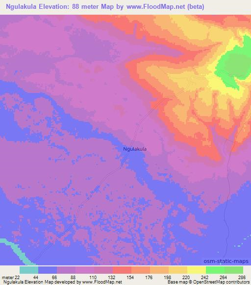 Ngulakula,Tanzania Elevation Map