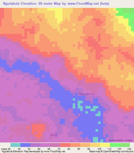 Ngulakula,Tanzania Elevation Map