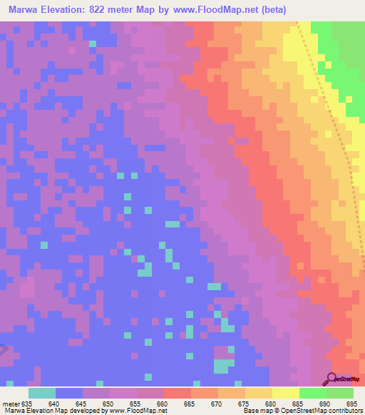 Marwa,Tanzania Elevation Map