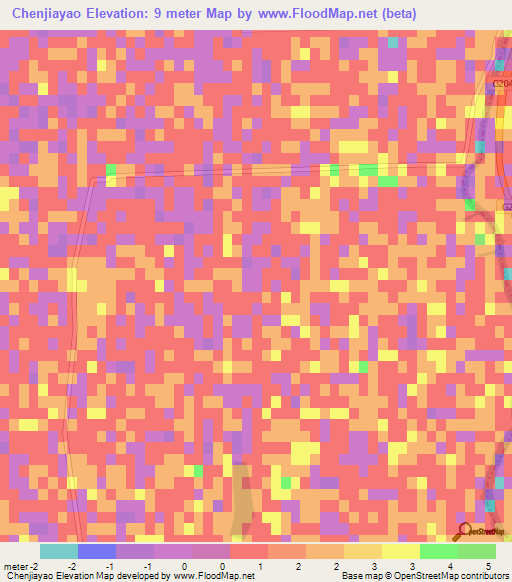 Chenjiayao,China Elevation Map