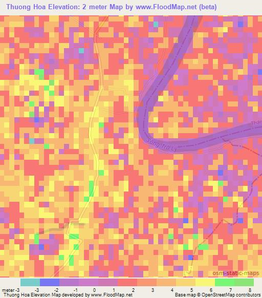 Thuong Hoa,Vietnam Elevation Map