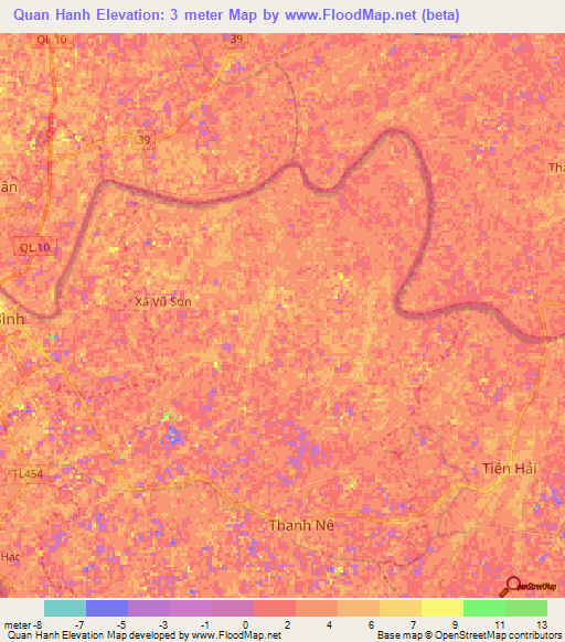 Quan Hanh,Vietnam Elevation Map