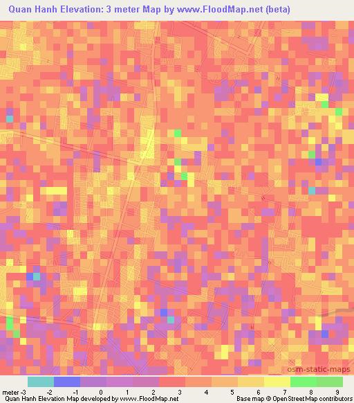 Quan Hanh,Vietnam Elevation Map