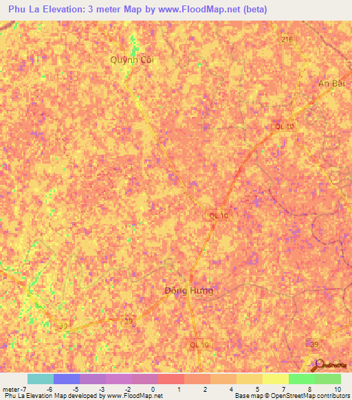 Phu La,Vietnam Elevation Map