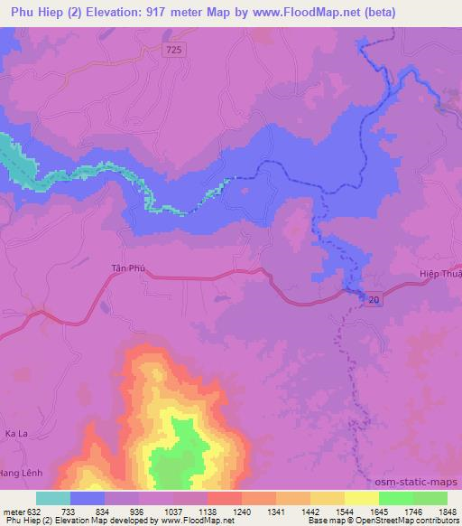 Phu Hiep (2),Vietnam Elevation Map