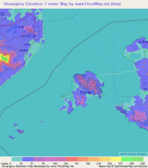 Shuangkou,Taiwan Elevation Map