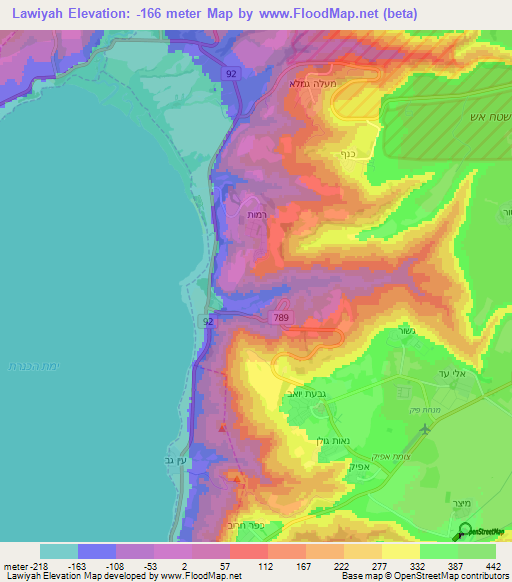 Lawiyah,Syria Elevation Map