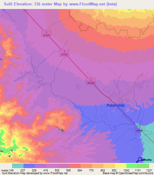 Sulit,Philippines Elevation Map