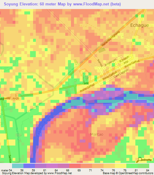 Soyung,Philippines Elevation Map