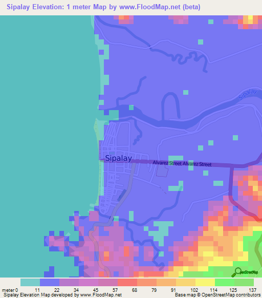 Sipalay,Philippines Elevation Map