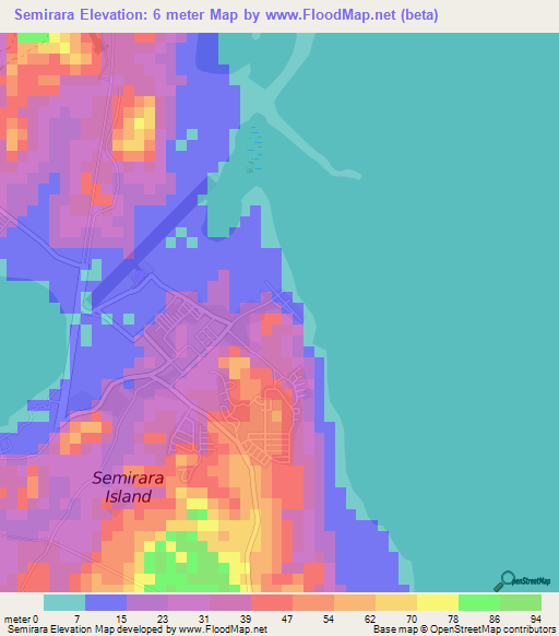 Semirara,Philippines Elevation Map