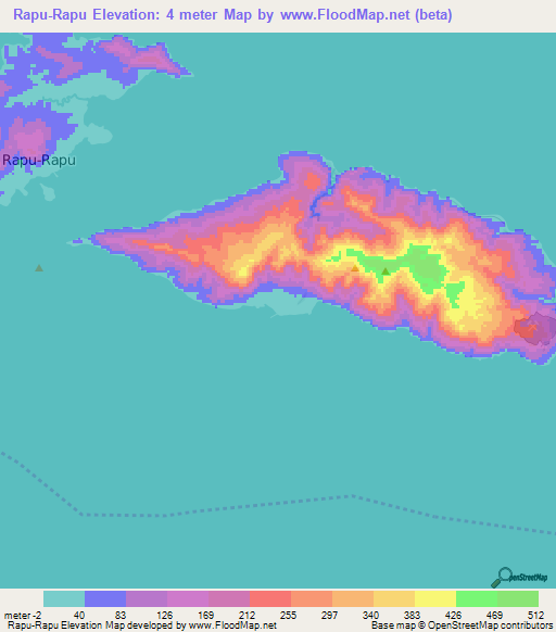 Rapu-Rapu,Philippines Elevation Map