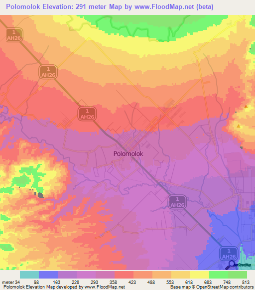 Polomolok,Philippines Elevation Map
