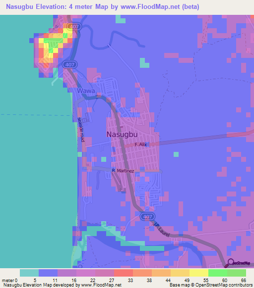 Nasugbu,Philippines Elevation Map