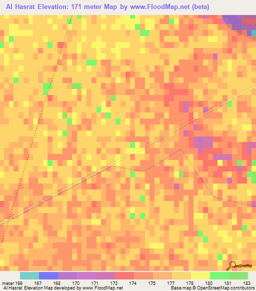 Al Hasrat,Syria Elevation Map