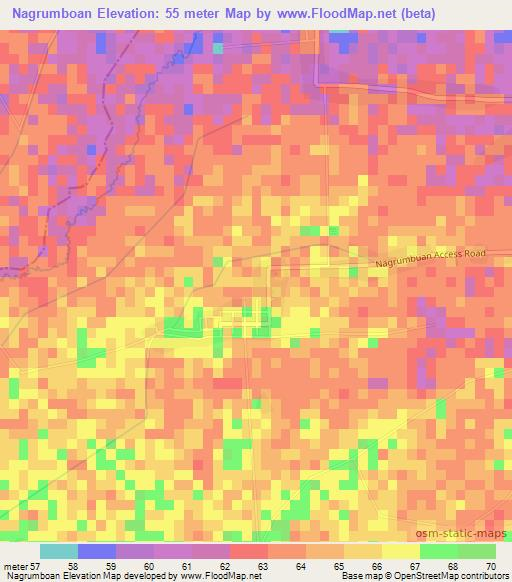 Nagrumboan,Philippines Elevation Map