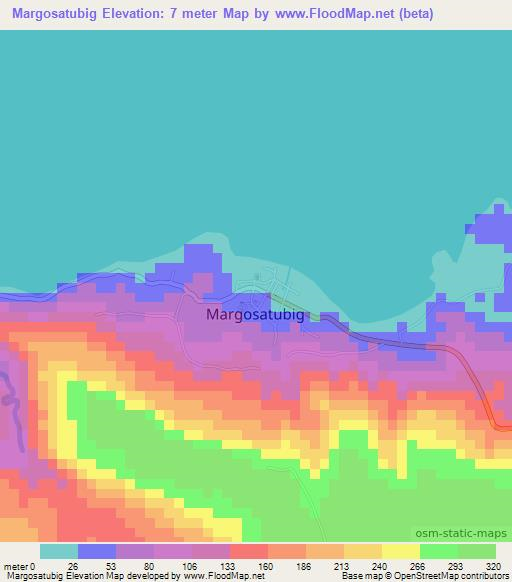 Margosatubig,Philippines Elevation Map