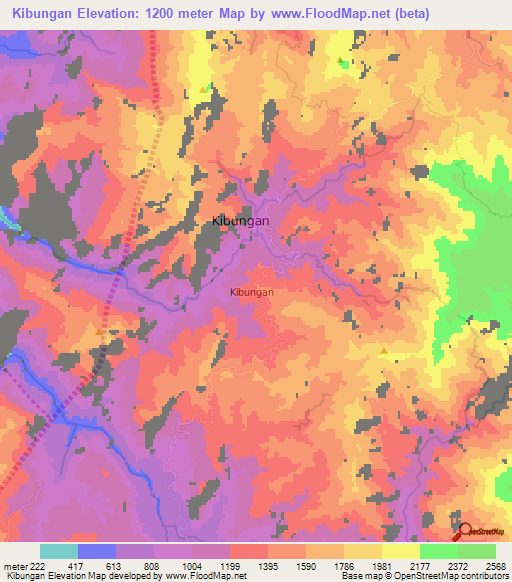 Kibungan,Philippines Elevation Map