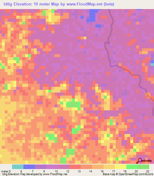 Idtig,Philippines Elevation Map