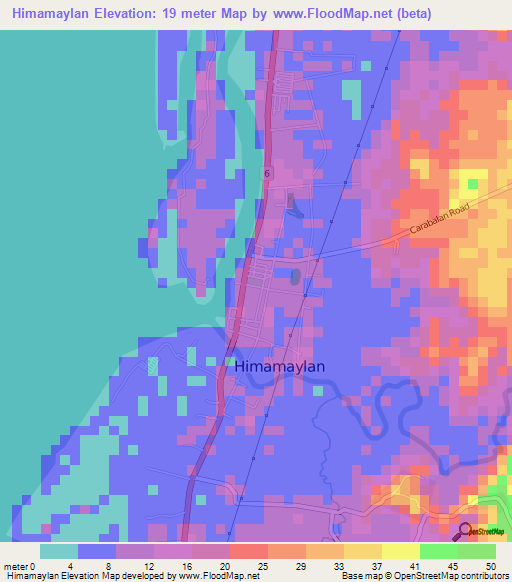 Himamaylan,Philippines Elevation Map