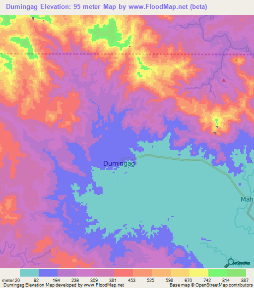 Dumingag,Philippines Elevation Map