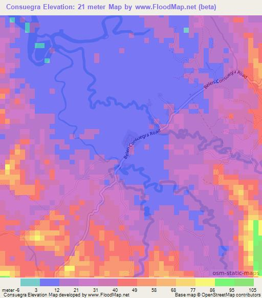 Consuegra,Philippines Elevation Map