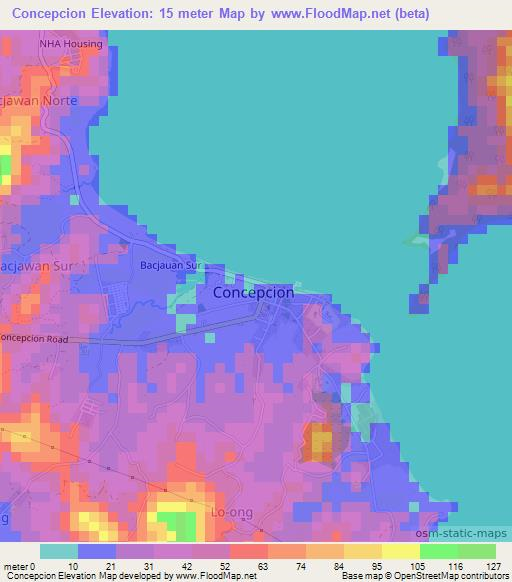 Concepcion,Philippines Elevation Map