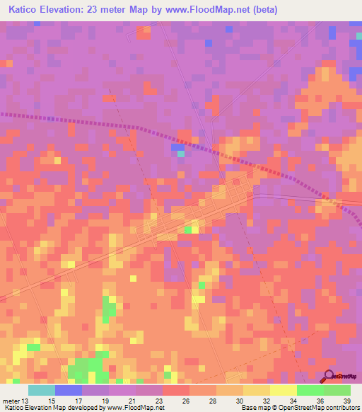 Katico,Philippines Elevation Map