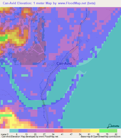 Can-Avid,Philippines Elevation Map