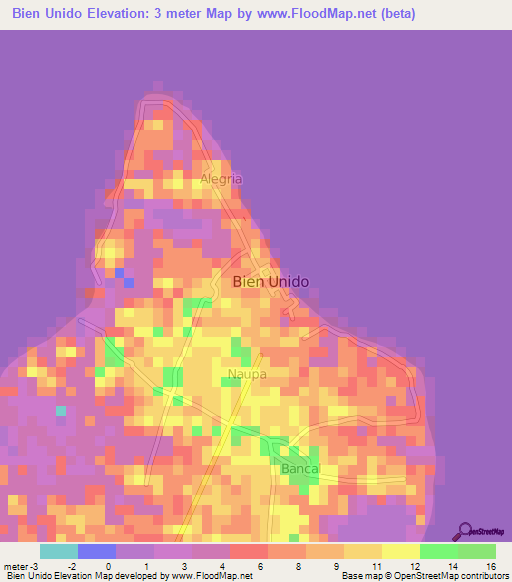 Bien Unido,Philippines Elevation Map