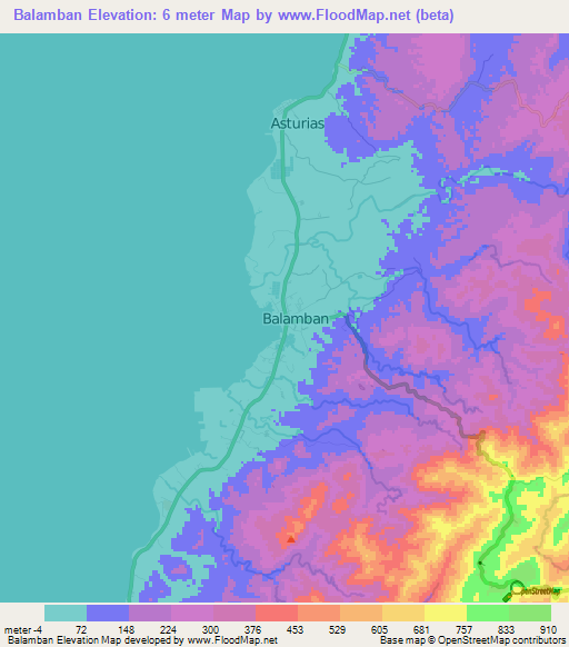 Balamban,Philippines Elevation Map
