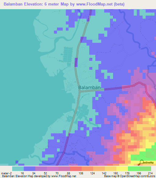 Balamban,Philippines Elevation Map