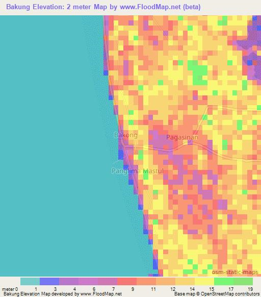 Bakung,Philippines Elevation Map
