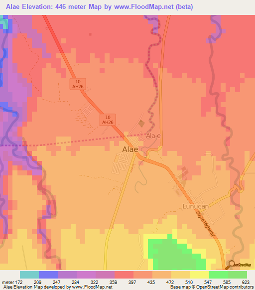 Alae,Philippines Elevation Map