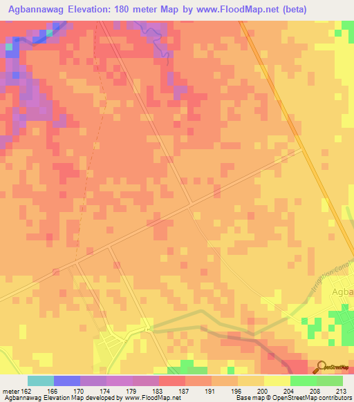 Agbannawag,Philippines Elevation Map