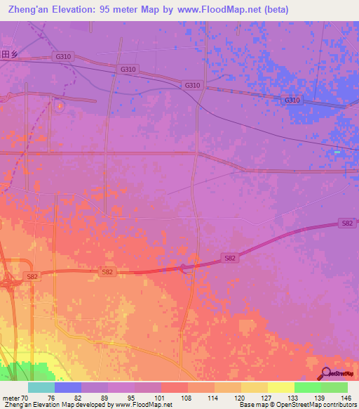Zheng'an,China Elevation Map