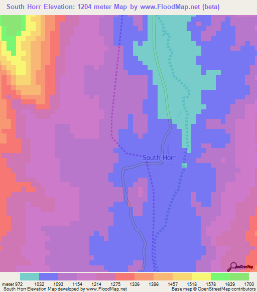 South Horr,Kenya Elevation Map