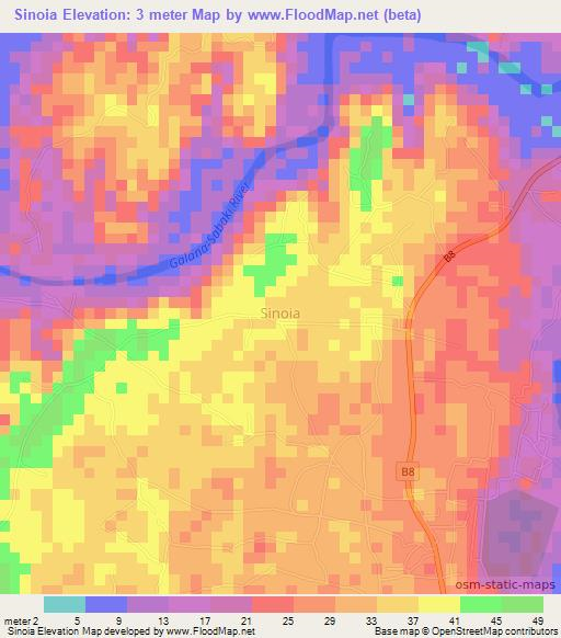 Sinoia,Kenya Elevation Map