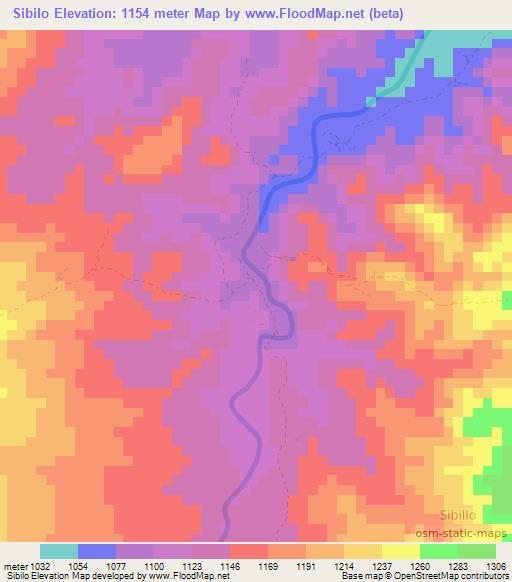 Sibilo,Kenya Elevation Map