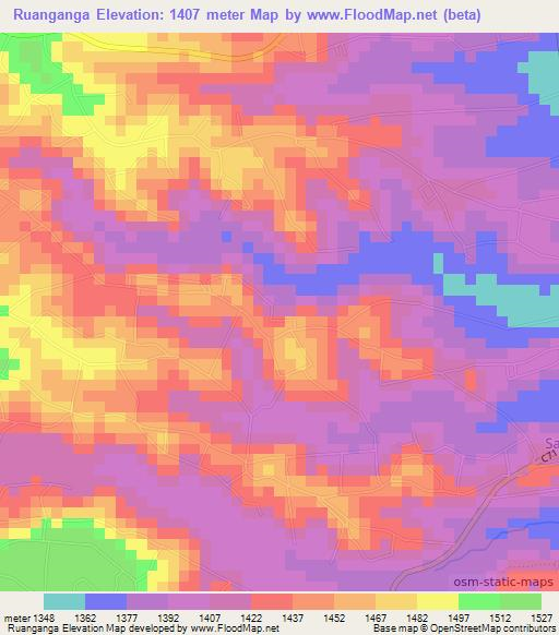 Ruanganga,Kenya Elevation Map
