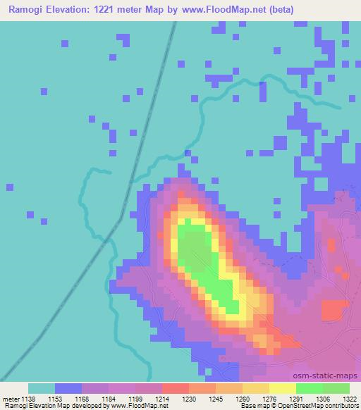 Ramogi,Kenya Elevation Map