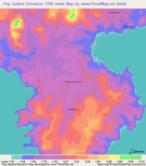 Pep Gadera,Kenya Elevation Map