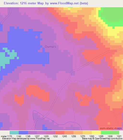 ,Kenya Elevation Map