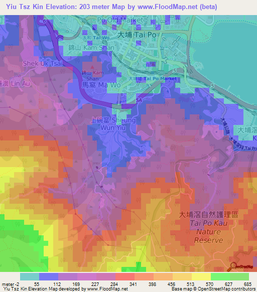 Yiu Tsz Kin,Hong Kong Elevation Map