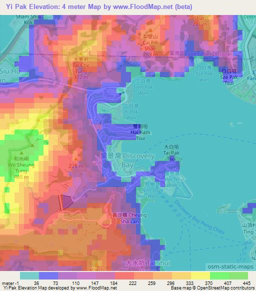 Yi Pak,Hong Kong Elevation Map