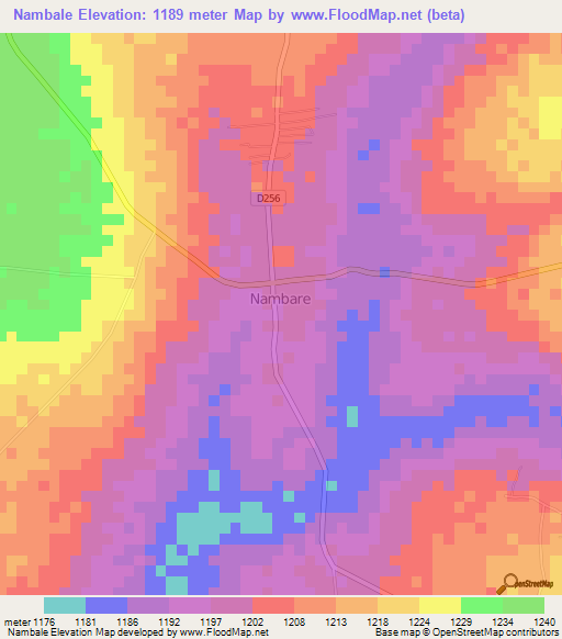 Nambale,Kenya Elevation Map