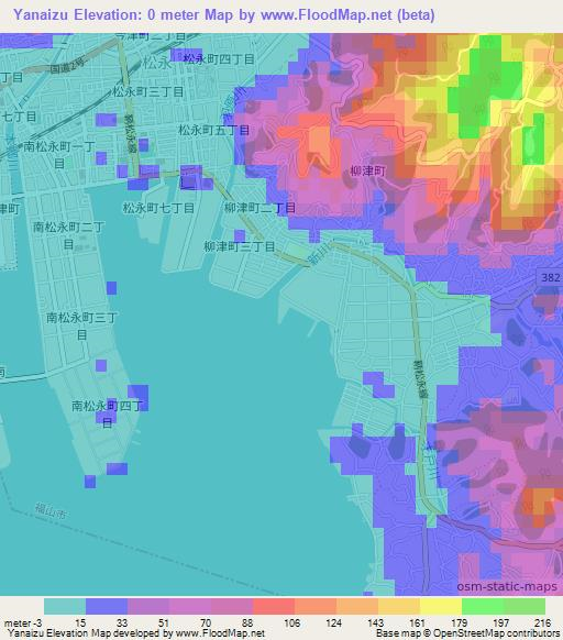 Yanaizu,Japan Elevation Map